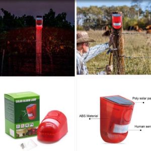 solar sensor alarm