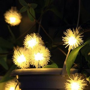 20 led dandelion solar string lights