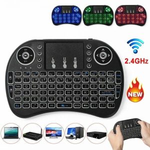 mini 2.4ghz backlit wireless keyboard touchpad
