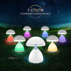 colour changing mushroom lamp