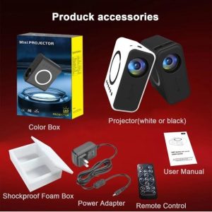 full hd wi fi & bt mini led multimedia projector