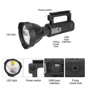 led + 3 cob multi functional searchlight