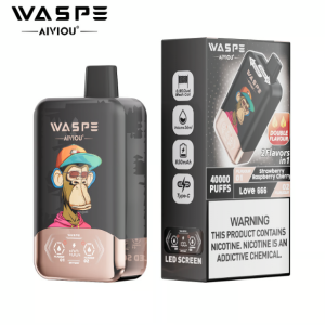 waspe 40,000 puff strawberry, raspberry and cherry